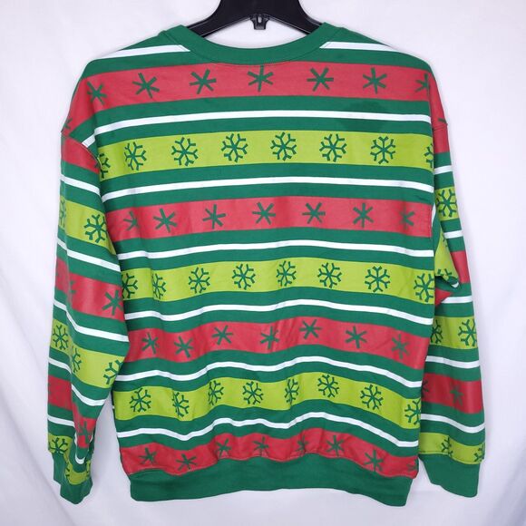 The Grinch Sweatshirt Womens XL Green, Red Fleece Light Up - Picture 6 of 11